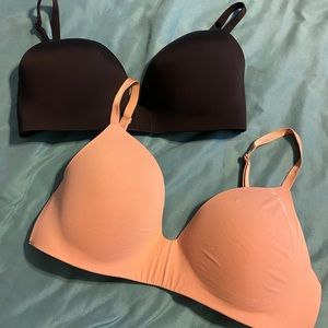 Two Victoria Secret bras.